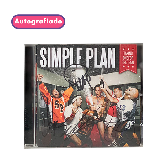 Simple plan Taking One For The Team cd (Autografiado)