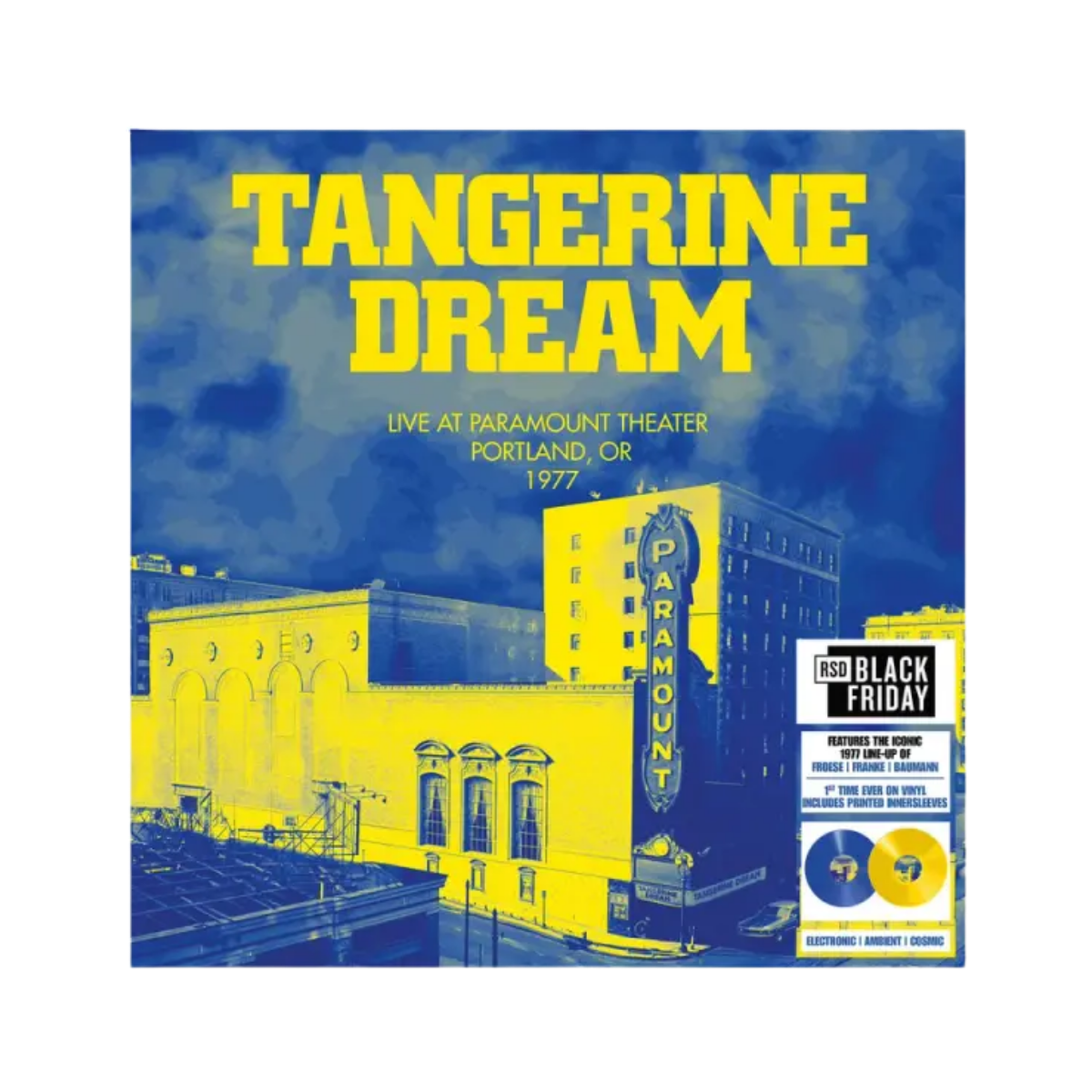 Tangerine Dream – Live at Paramount Theatre, Portland, OR '77 Doble CD Exclusivo Record Store Day Black Friday 2026