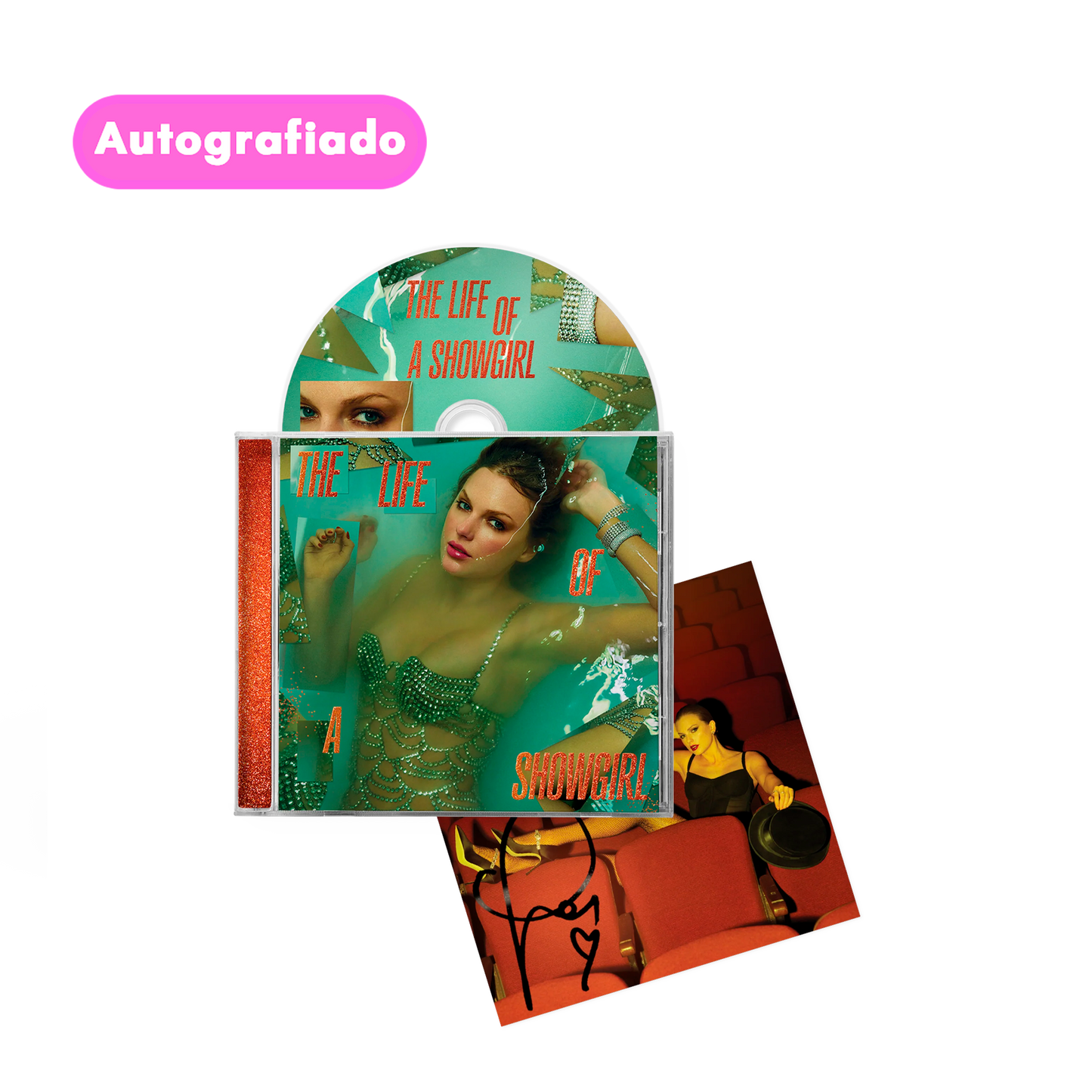 Taylor Swift The Life of a Showgirl: Sweat and Vanilla Perfume CD Autografiado