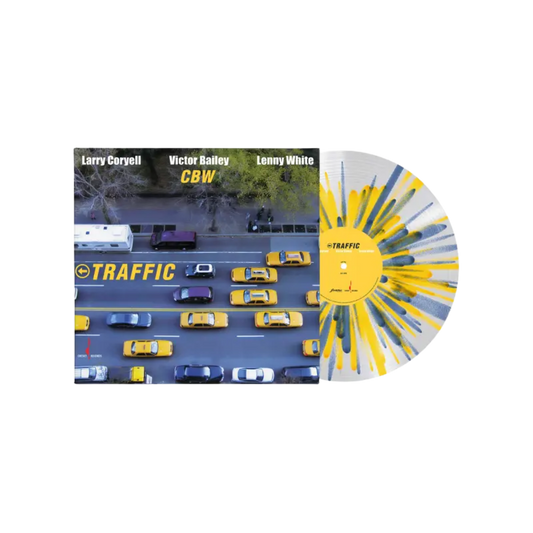 Larry Coryell, Victor Bailey & Lenny White – Traffic Vinilo Transparente con Salpicaduras Azules y Amarillas Exclusivo Record Store Day Black Friday 2026