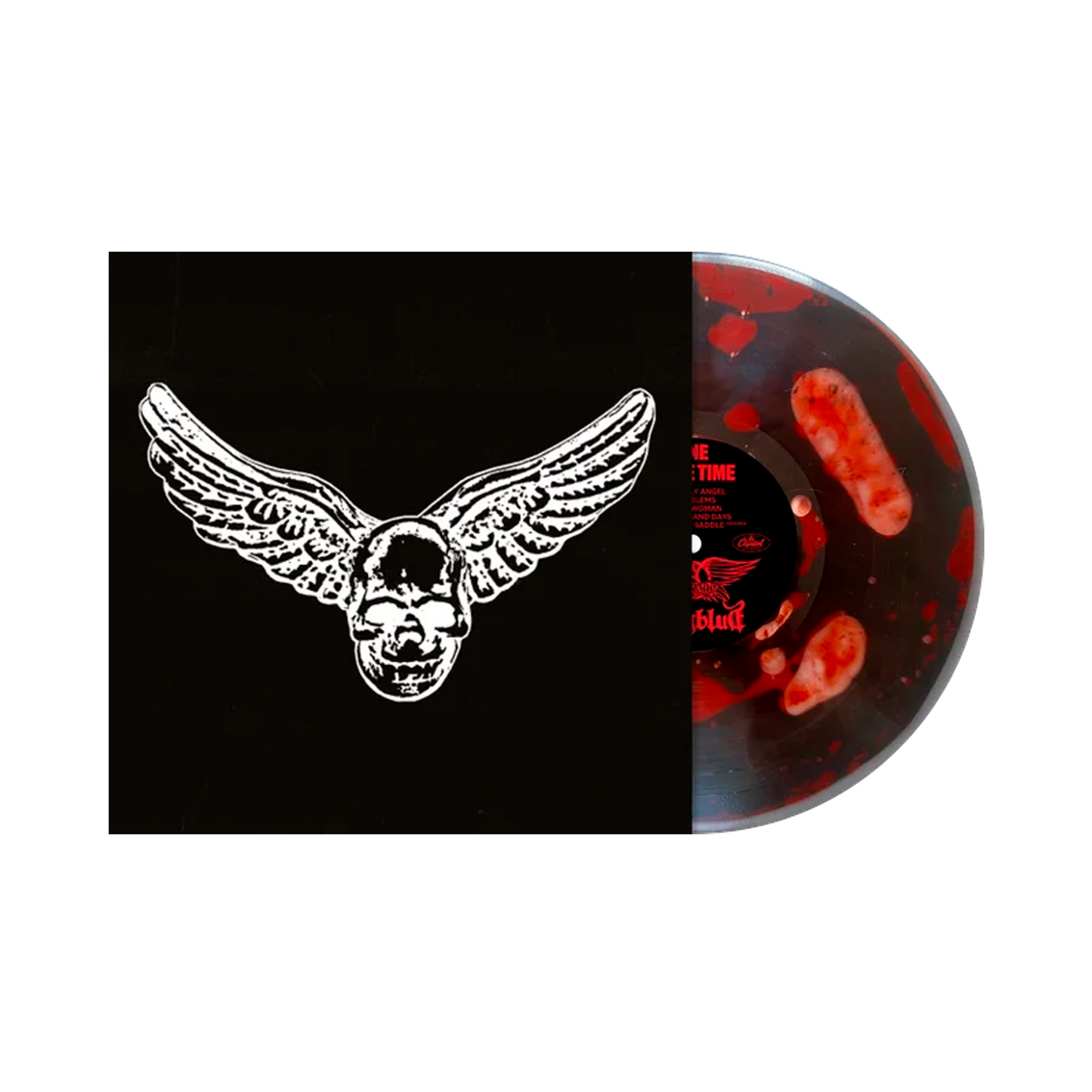 Aerosmith and Yungblud - One More Time (Black/Red) vinilo liquido